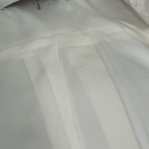 Trina Turk Cropped Swing Jacket 3/4 Bell Sleeves Wide Collar Cotton Blend Sz 6 - Picture 6 of 7